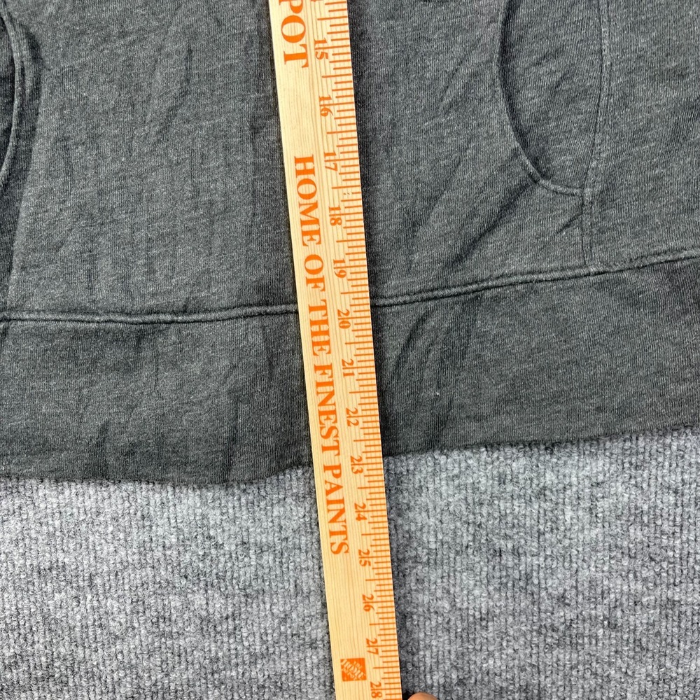 Tek Gear Hoodie Womens Small Gray Cotton Fleece V Neck Running Trail Athleisure - Picture 3 of 14